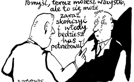 Komentarz rysunkowy. Pomyśl, teraz możesz wszystko