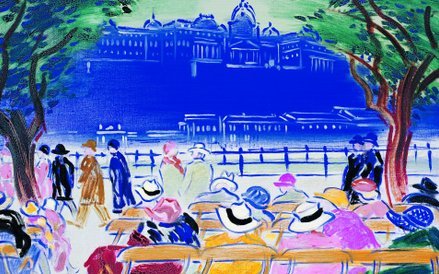 János Vaszary (1867–1939), Promenade I, ok. 1920, olej, płótno, Kolekcja Gábora Kovácsa