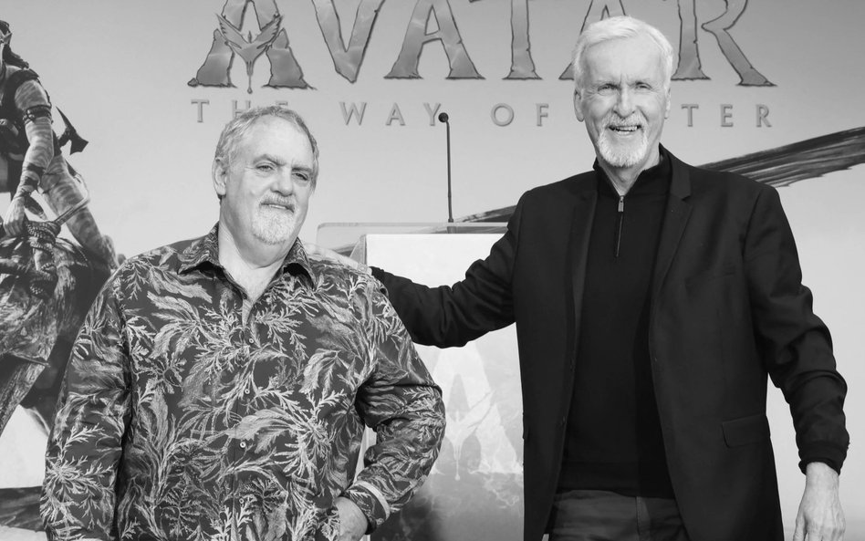 Jon Landau i James Cameron w Hollywood, fotografia z 2022 r.