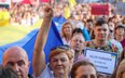Uroczystość z okazji Dnia Niepodległości Ukrainy na pl. Zamkowym w Warszawie.