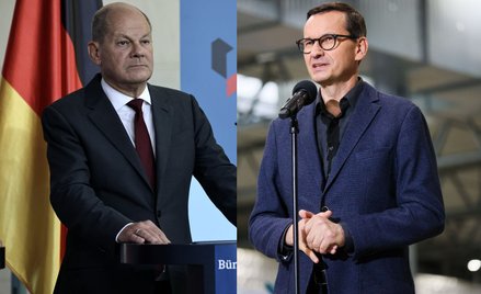 Olaf Scholz i Mateusz Morawiecki