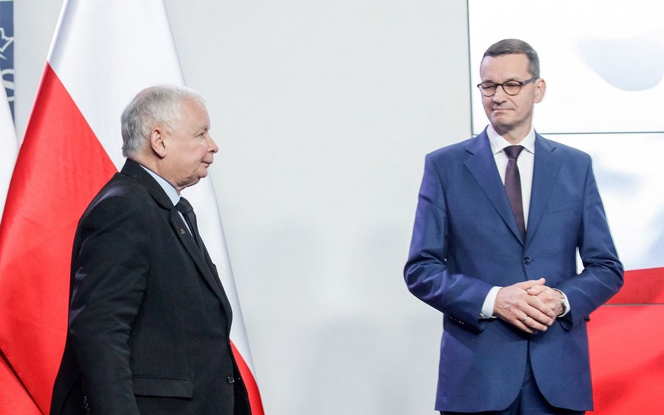 Jarosław Kaczyński i Mateusz Morawiecki