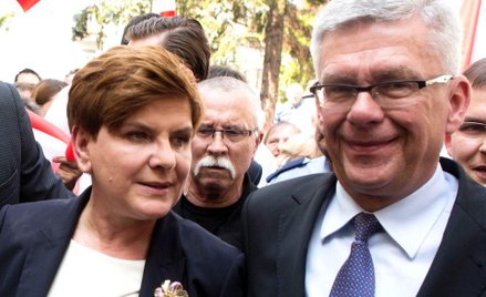 Beata Szydło i Stanisław Karczewski