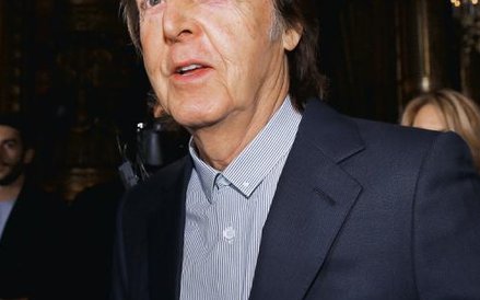 Paul McCartney na paryskim pokazie mody córki, Stelli, marzec 2016
