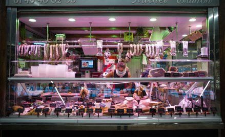 Sklep mięsny w Paryżu