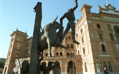 Pomnik Torreadora przed Corrida w Madrycie