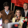 Marta Nawrocka z najstarszym synem i mężem