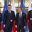 Włodzimierz Czarzasty, Szymon Hołownia, Donald Tusk, Władysław Kosiniak-Kamysz