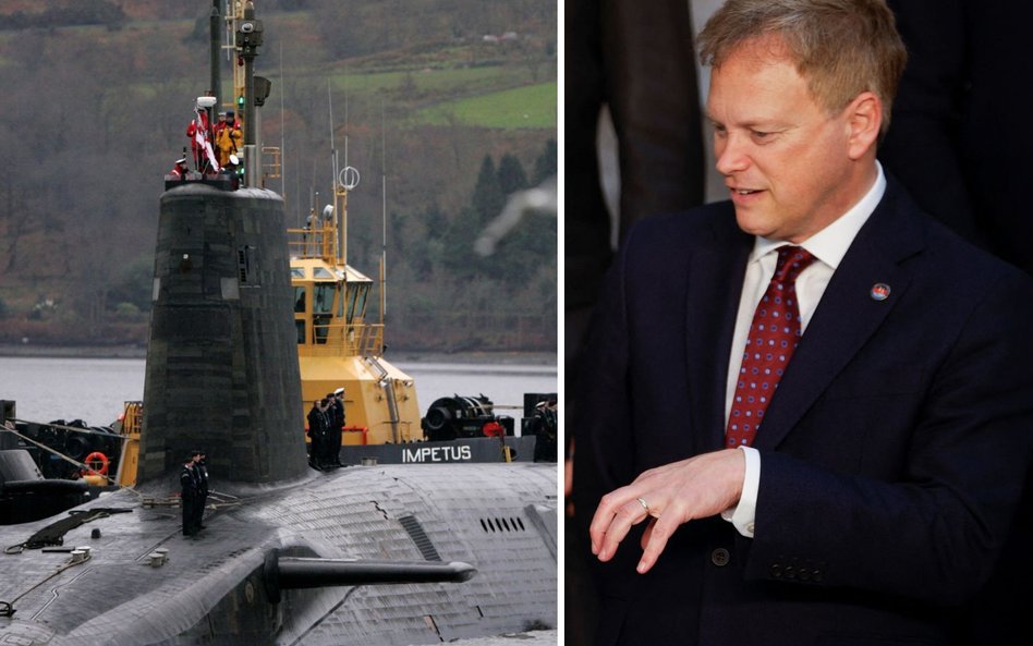 Grant Shapps obserwował nieudany test pocisku Trident