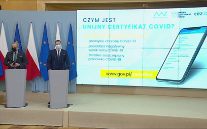 Niedzielski: Certyfikat covidowy już mamy, na aplikację trzeba poczekać