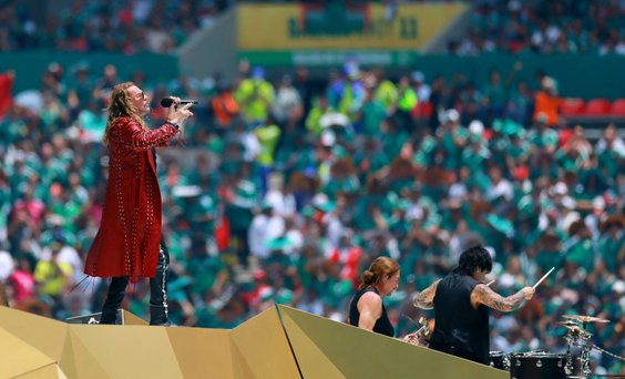 Występ zespołu Maná w czasie ceremonii otwarcia mundialu