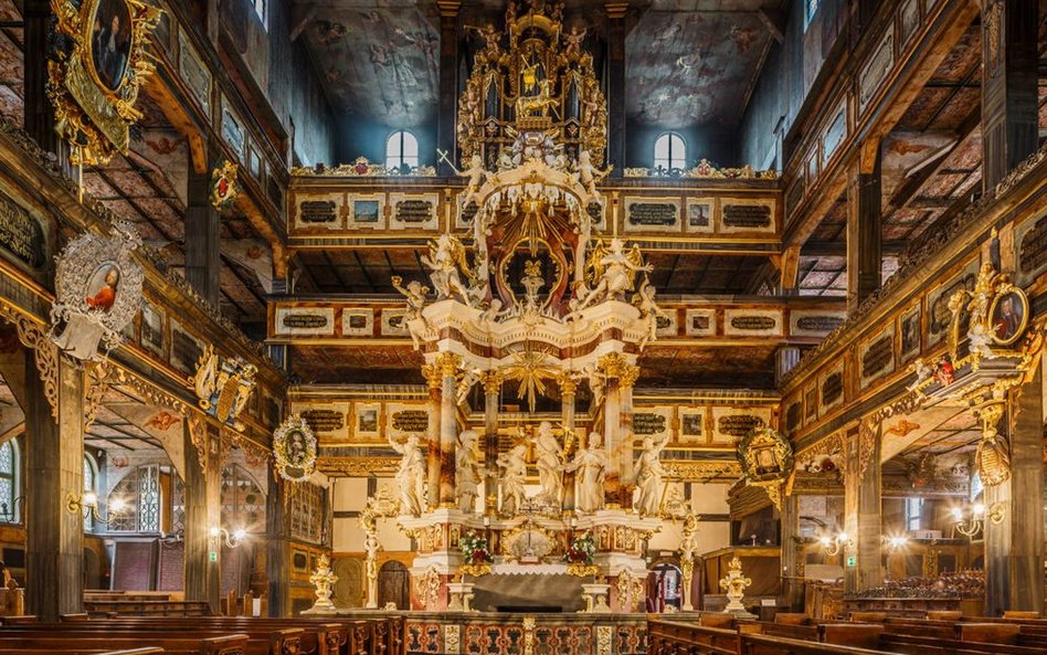 Wnętrze Kościoła Pokoju w Świdnicy