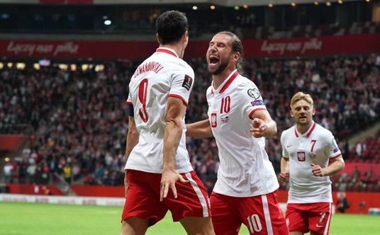 Grzegorz Krychowiak po świetnej akcji Roberta Lewandowskiego podwyższył wynik na 3:1 dla Polski