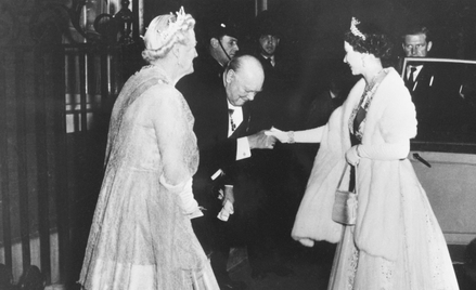 Winston Churchill i Elżbieta II