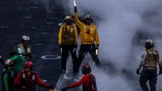 Marynarka wojenna USA na pokładzie lotniskowca klasy Nimitz USS Abraham Lincoln