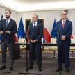 Szymon Hołownia, Władysław Kosiniak-Kamysz, Donald Tusk i Włodzimierz Czarzasty