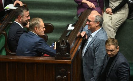 Donald Tusk i Włodzimierz Czarzasty w Sejmie