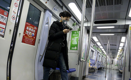 Puste metro w Wuhan