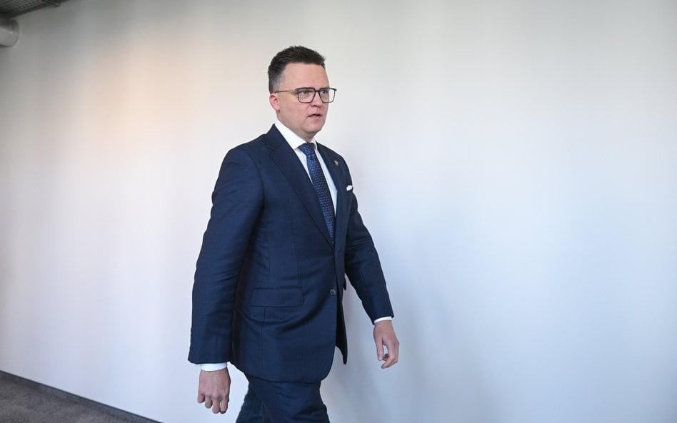 Marszałek Sejmu, przewodniczący partii Polska 2050 Szymon Hołownia