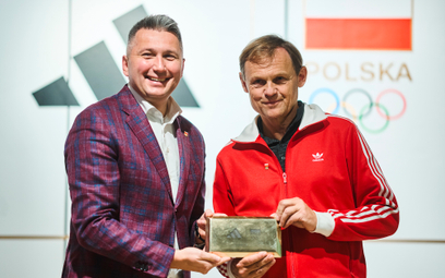 Na zdjęciu prezes Polskiego Komitetu Olimpijskiego (PKOl) Radosław Piesiewicz i dyrektor generalny A