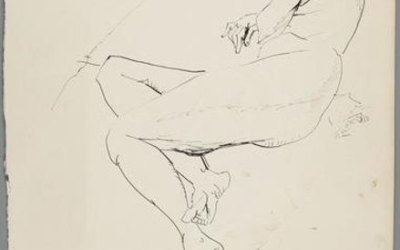 Tadeusz Brzozowski, (1918-1987) Akt,1 950 rok wys. 48.2 cm, szer. 32.3 cm ze zbiorów Muzeum Narodowe