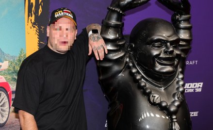 Youtuber Kamil L. „Budda” na premierze filmu „Budda. Dzieciak '98”, 21 marca 2024 r.