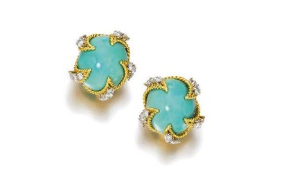 Turkusowe kolczyki Van Cleef & Arpels