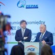 Piotr Woźny, prezes ZE PAK i Wojciech Dąbrowski, prezes PGE
