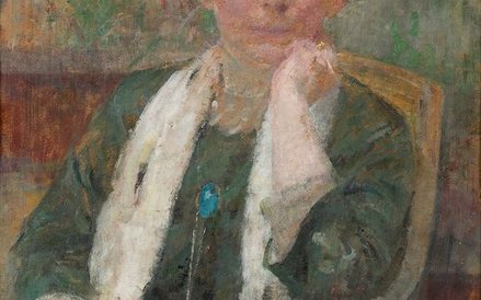 Olga Boznańska, Portret kobiety w szalu