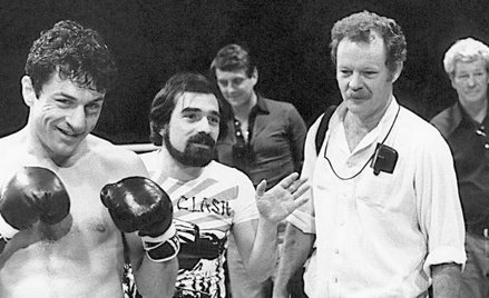 Na planie „Wściekłego byka”. Robert De Niro (z lewej), Martin Scorsese (w środku) i Michael Chapman 