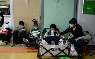 Dzieci w szpitalu dziecięcym w Pekinie