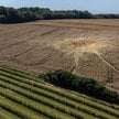 Miejsce po upadku rakiety w miejscowości Tarnawa-Kolonia