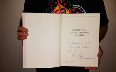 Na aukcji można kupić egzemplarz Konstytucji wystawiony przez byłego prezydenta Bronisława Komorowsk