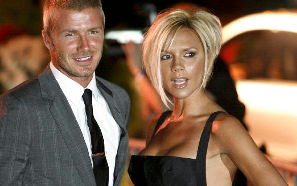 David Beckham z żoną