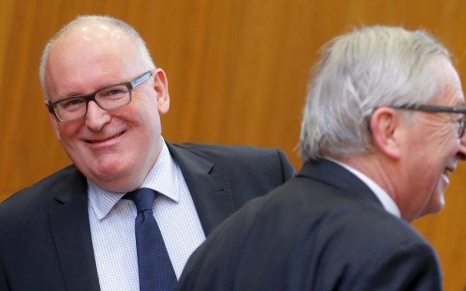 Jeśli nie powiedzie się misja Fransa Timmermansa, sprawą praworządności w Polsce zajmie się szef Kom