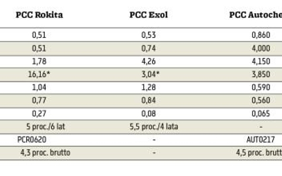 Porównanie wskaźników zadłużenia spółek z grupy PCC SE na Catalyst