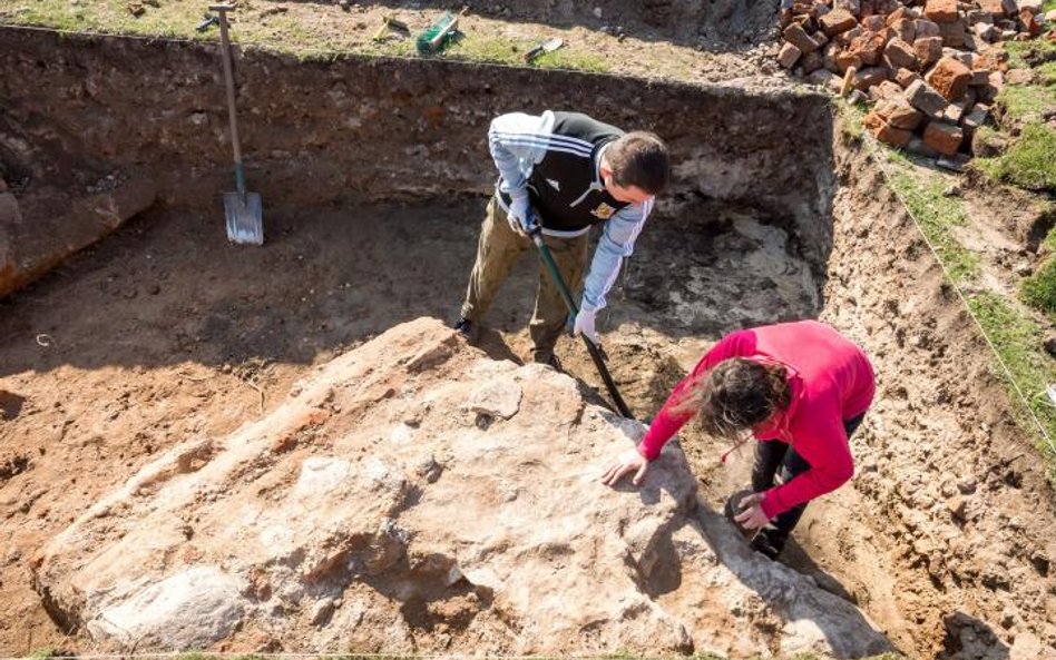 Archeolodzy prowadzący wykopaliska dotarli do pozostałości budynku gospodarczego.