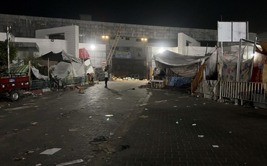 Szpital Al-Szifa, do którego wkroczyli izraelscy żołnierze. Fotografia z 10 listopada