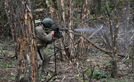 Ukraińscy żołnierze w pobliżu Doniecka