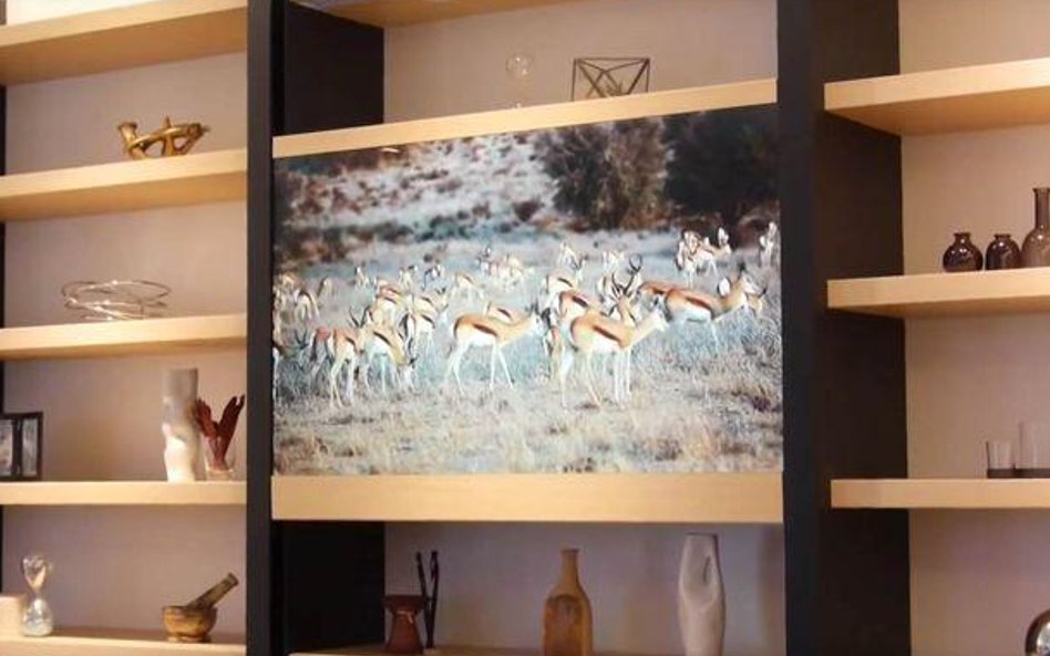 Po włączeniu szkło zamienia się w kolorowy ekran