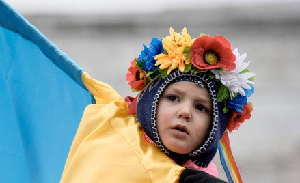 Wiec poparcia Ukrainy w Waszyngtonie 25 lutego 2023 r.