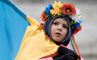 Wiec poparcia Ukrainy w Waszyngtonie 25 lutego 2023 r.