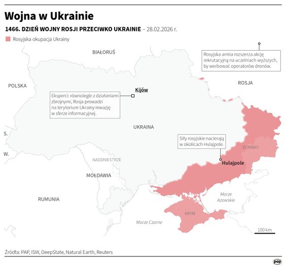 Tak wyglądała sytuacja na froncie w 1467 dniu wojny