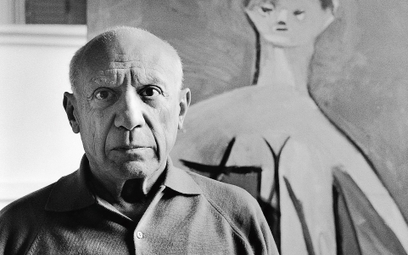 Pablo Picasso w swojej willi w Cannes, 1957 r.