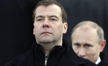Prezydent Dmitrij Miedwiediew i premier Władimir Putin