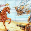 Hernan Cortes niszczy żaglowiec u wybrzeży Meksyku