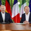 Joe Biden i Olaf Scholz podczas szczytu G7 w Niemczech, czerwiec 2022