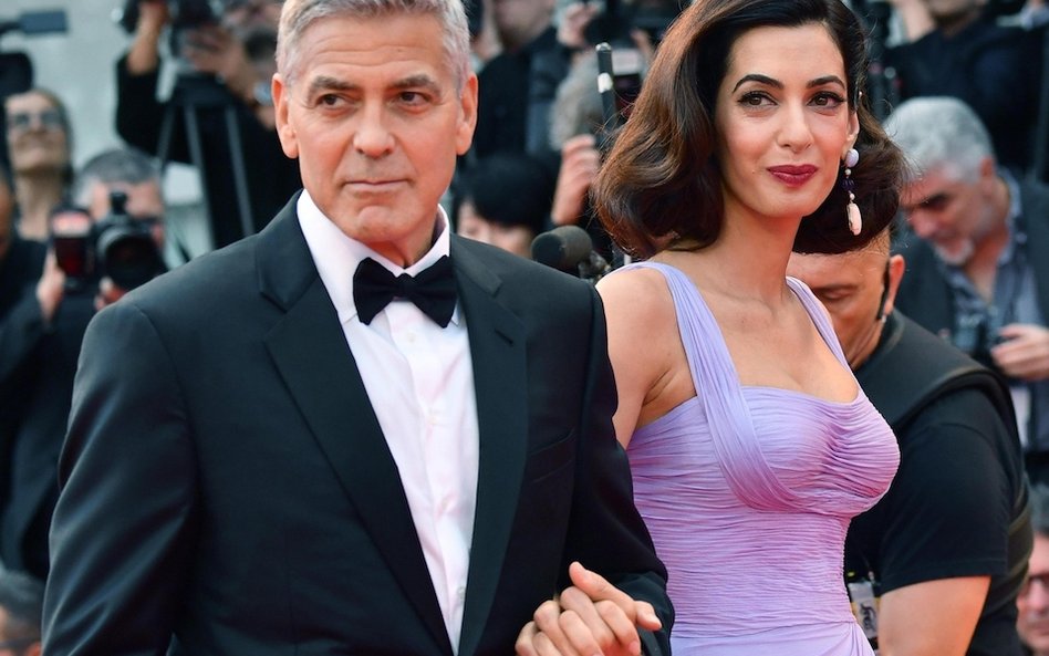 George Clooney z żoną Amal Alamuddin.