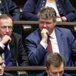 Posłowie PiS Maciej Wąsik i Mariusz Kamiński w Sejmie