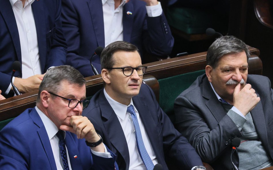 Mateusz Morawiecki w sejmowych ławach